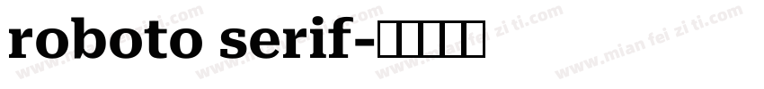 roboto serif字体转换